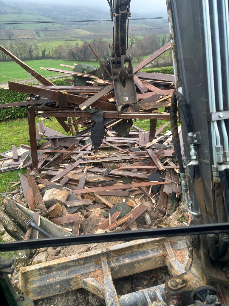 Démolition extension LV Environnement Mâcon